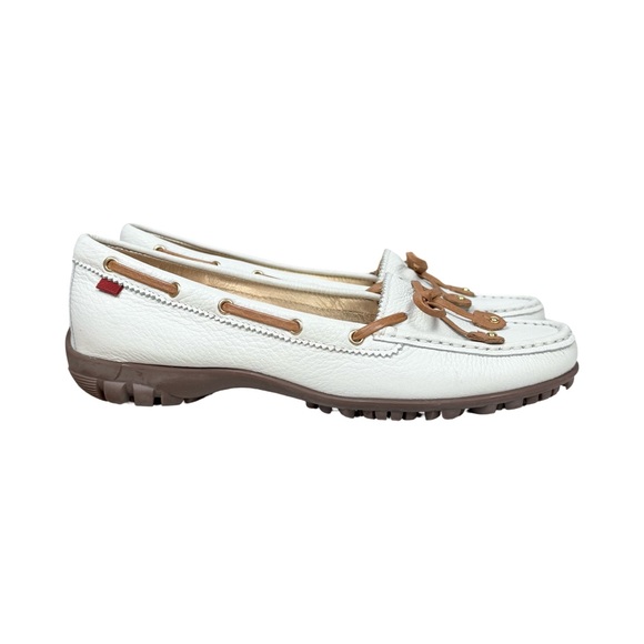 Marc Joseph Shoes - Marc Joseph Cypress Hill Golf Shoes Moccasin Leather White Women’s EUC